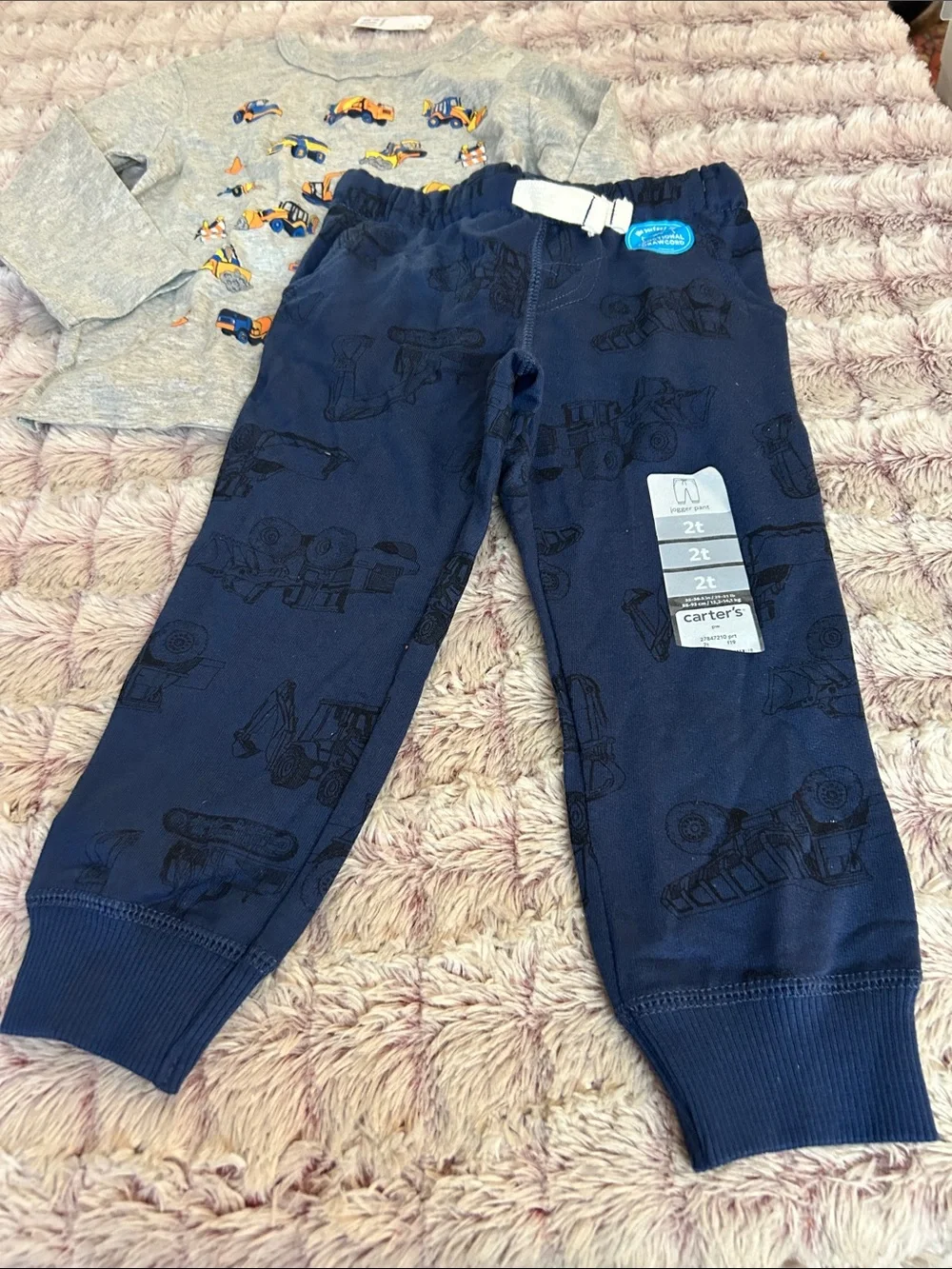 Carter’s joggers size 2T & Gap long sleeve top size 2 new - Picture 2 of 4